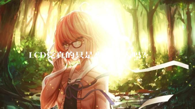 LCD党真的只是少部分人吗？