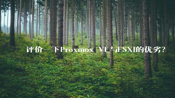 评价一下Proxmox VE与ESXi的优劣？